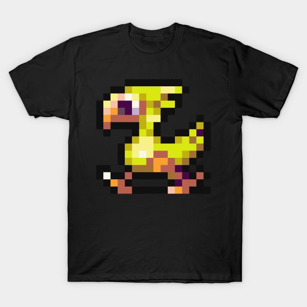 8-Bit Chocobo T-Shirt by ergilHoban9